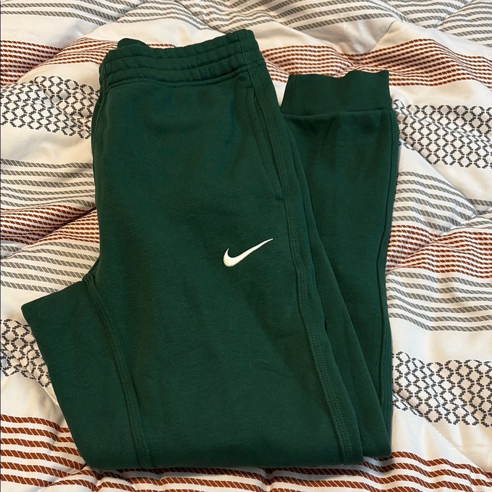 Nike Green Joggers with Elastic Waistband